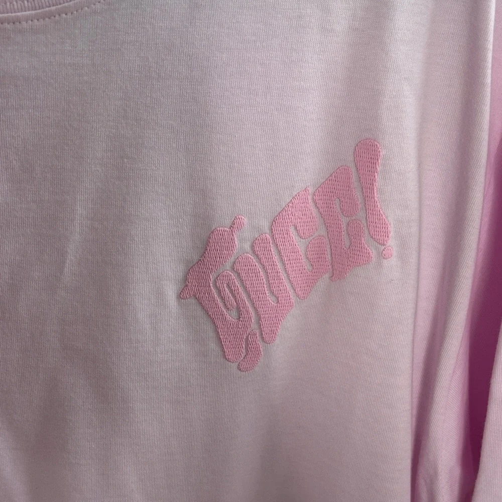 Gucci Logo Cotton Jersey Pink Mens T-shirt sz L